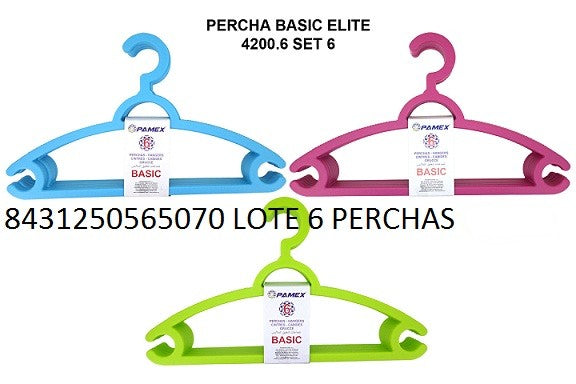 PERCHA BASIC ELITE (SET DE 6 PERCHAS)