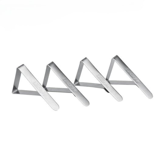 CLIPS SUJETA MANTELES INOXIDABLE (4 UNIDADES) REF.5024