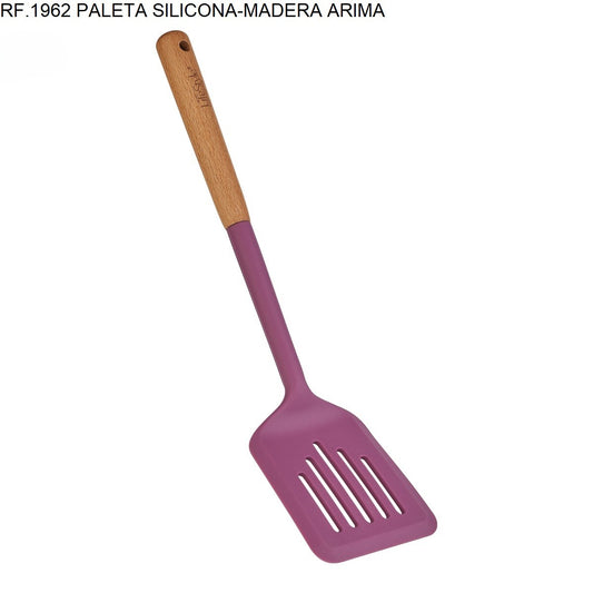 PALETA DE SILICONA Y MADERA ARIMA REF.1962