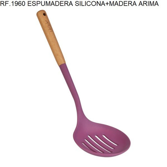 ESPUMADERA DE SILICONA Y MADERA ARIMA REF.1960