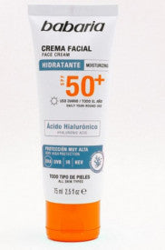 CREMA FACIAL ÁCIDO HIALURÓNICO F-50+ 75 ML REF.50001844 32503