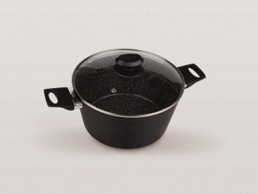 OLLA ALUMINIO FORJADO PIEDRA C/TAPA